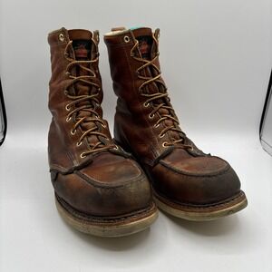 Thorogood 8" American Heritage MOC Steel Toe‎ Boot Men's 10.5 D 804-4208 Union